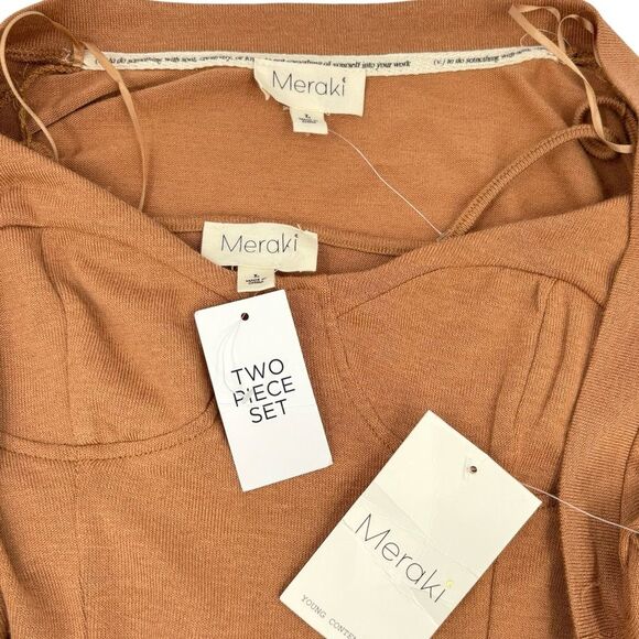 Meraki Shoulder Cardigan and Tank Top Two Piece Set Size L NWT - Picture 6 of 13